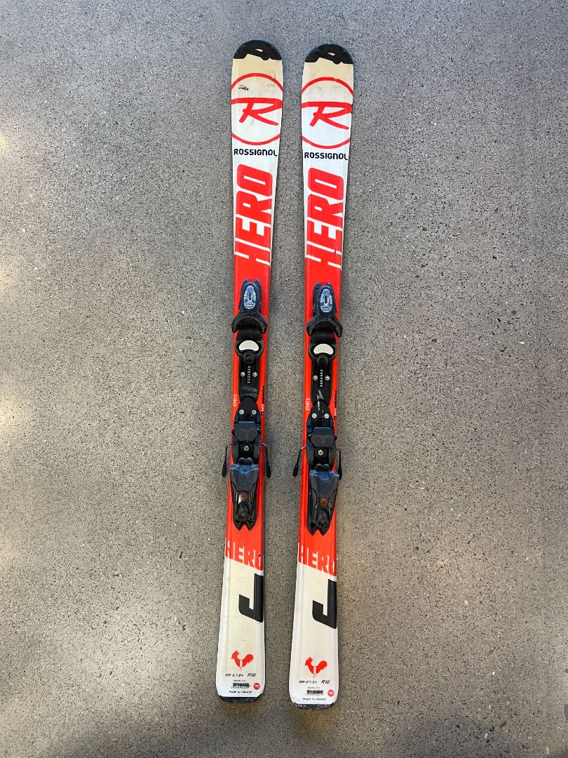 Red Rossignol Hero Junior, 130 cm