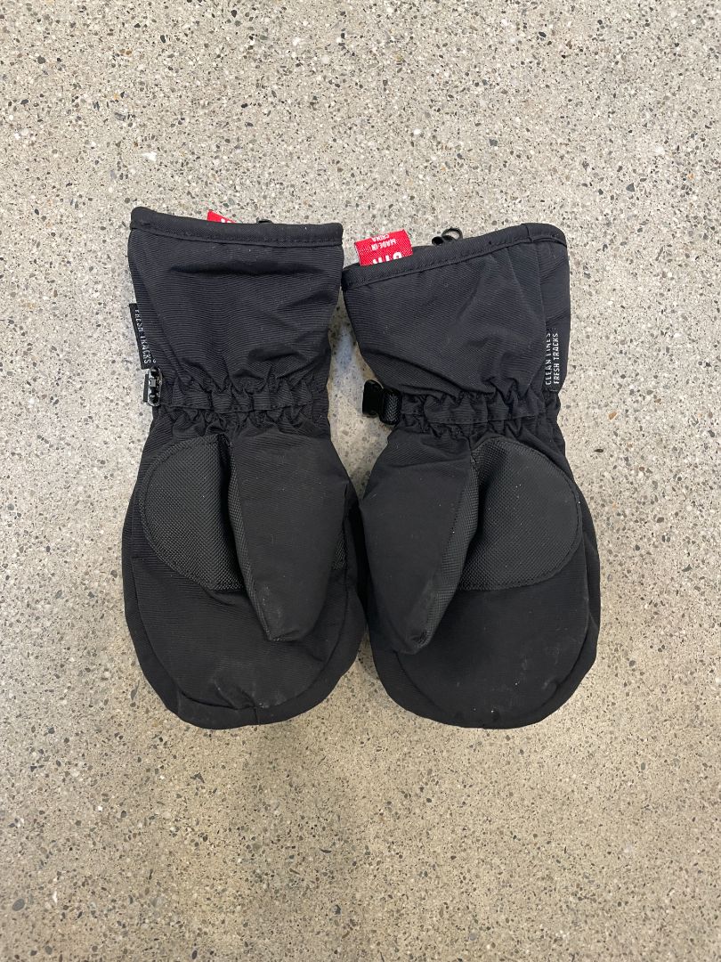 Black Elude Snow Mittens, 8YR