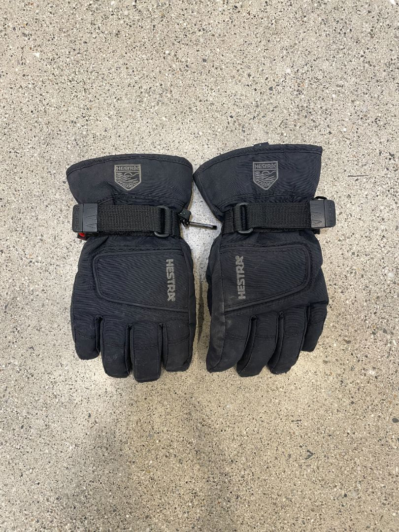 Black Hestra Kids Ski Gloves, 4