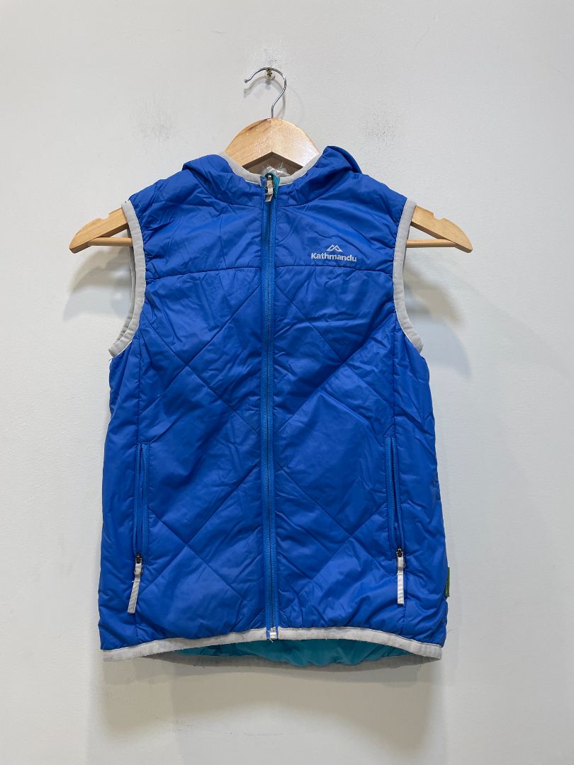 Blue Kathmandu Kids Reversible Vest, 10 years
