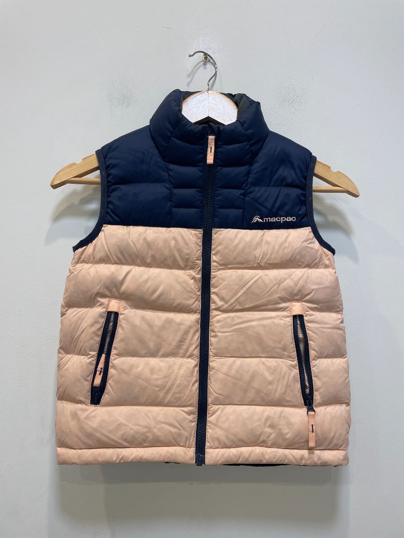 Navy Macpac Kids Puffer Vest, 6 years