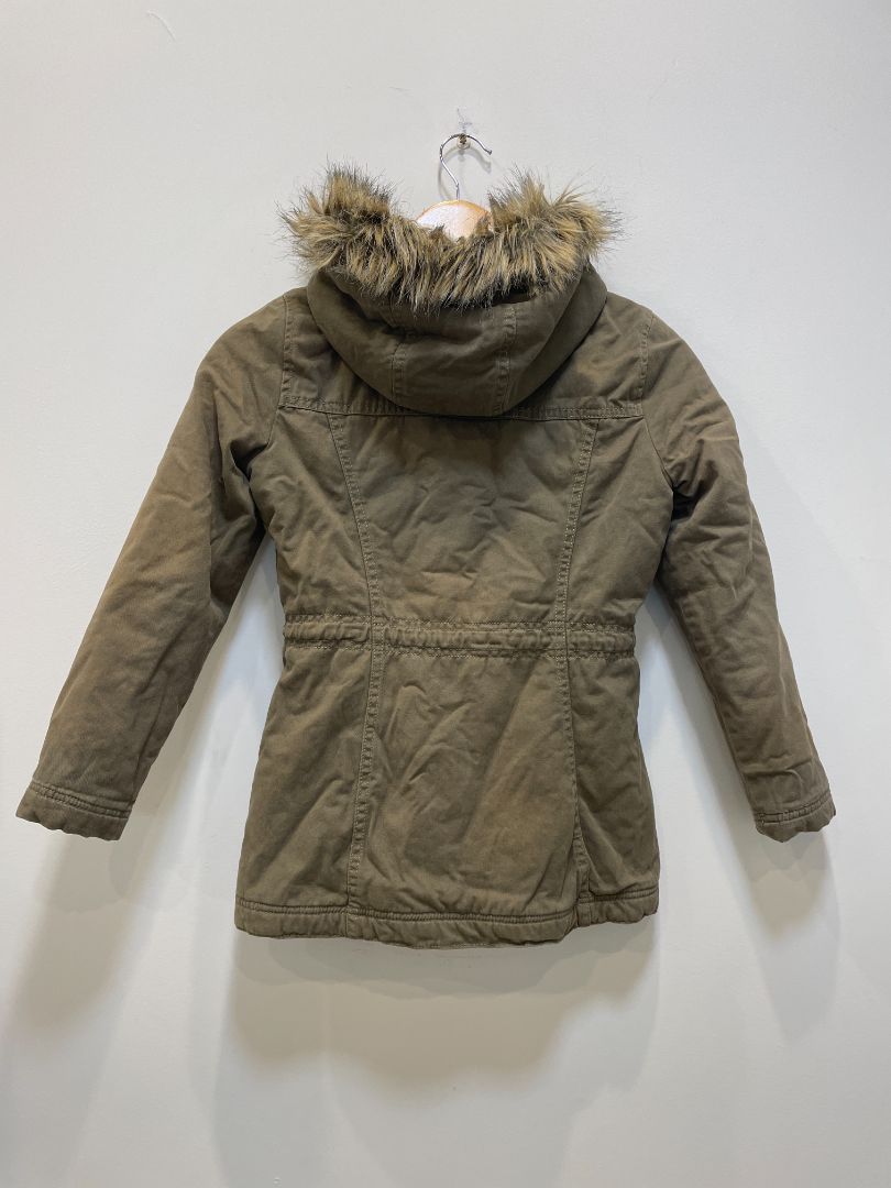 Khaki Just Jeans Parka Jacket, Girls 8