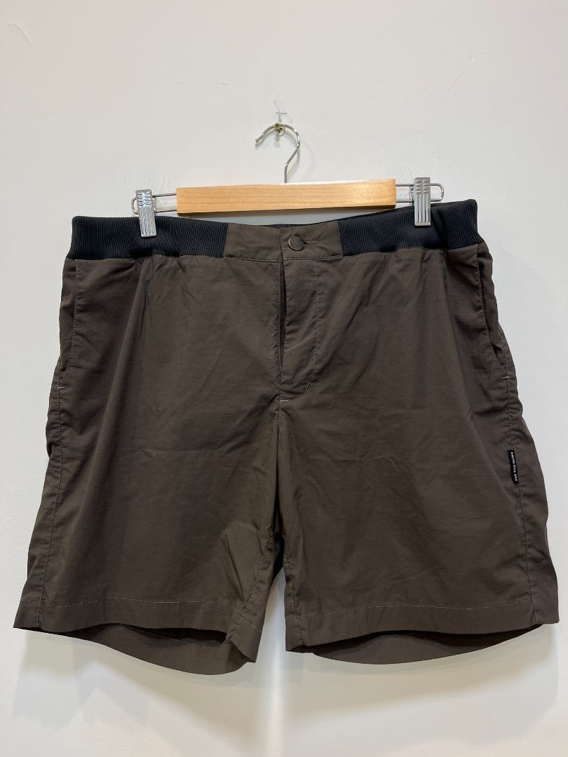 Dark Khaki Earth Sea Sky Womens shorts, L