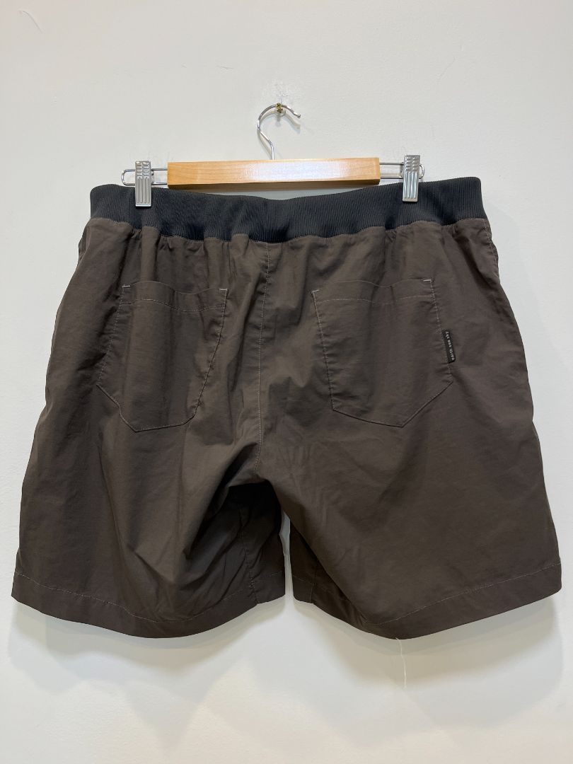 Dark Khaki Earth Sea Sky Womens shorts, L