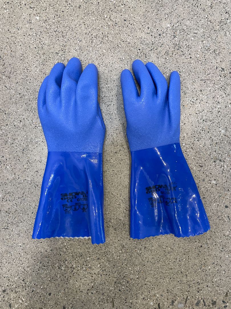 Blue Showa 660 Gloves, S