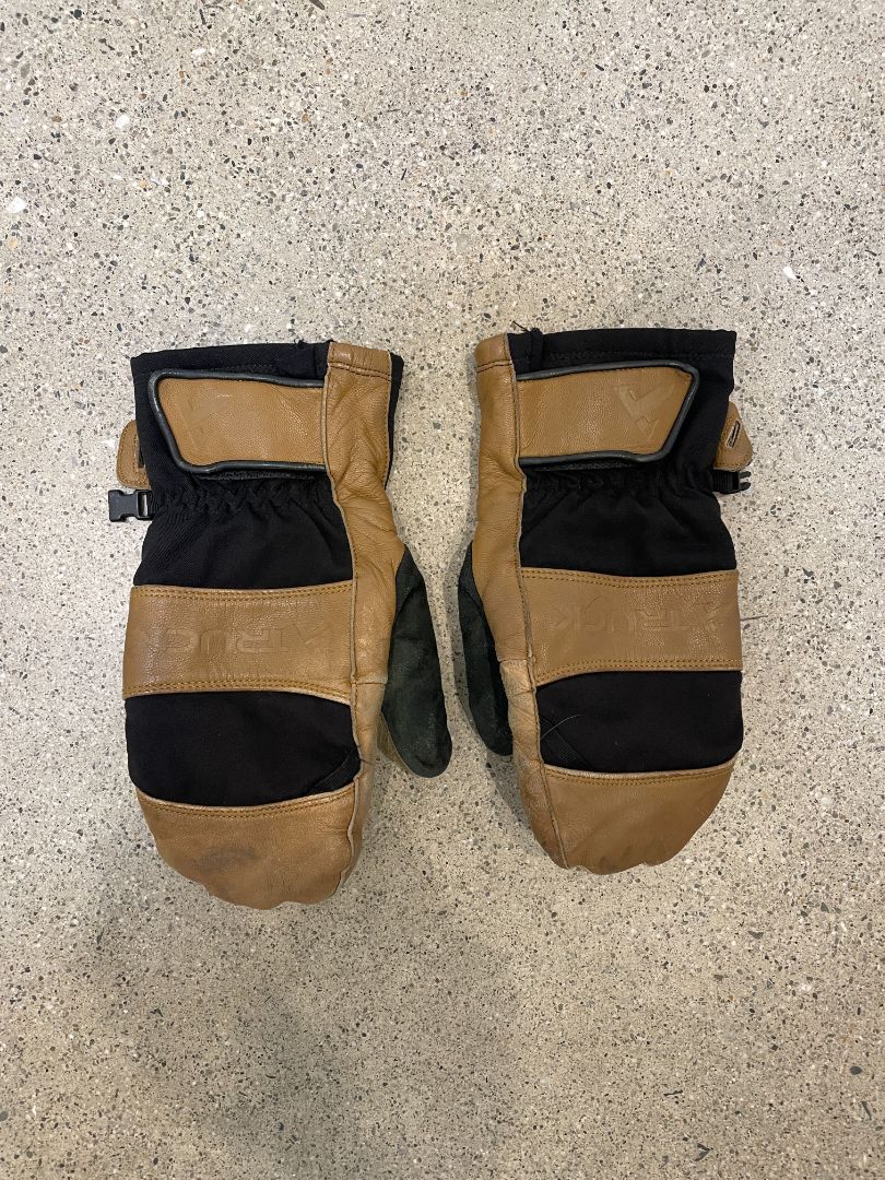Brown/Black Truck Leather Mitts, M’s 7