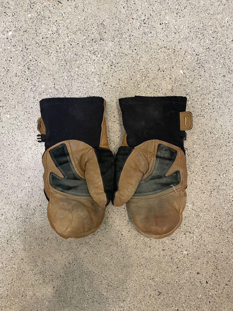 Brown/Black Truck Leather Mitts, M’s 7