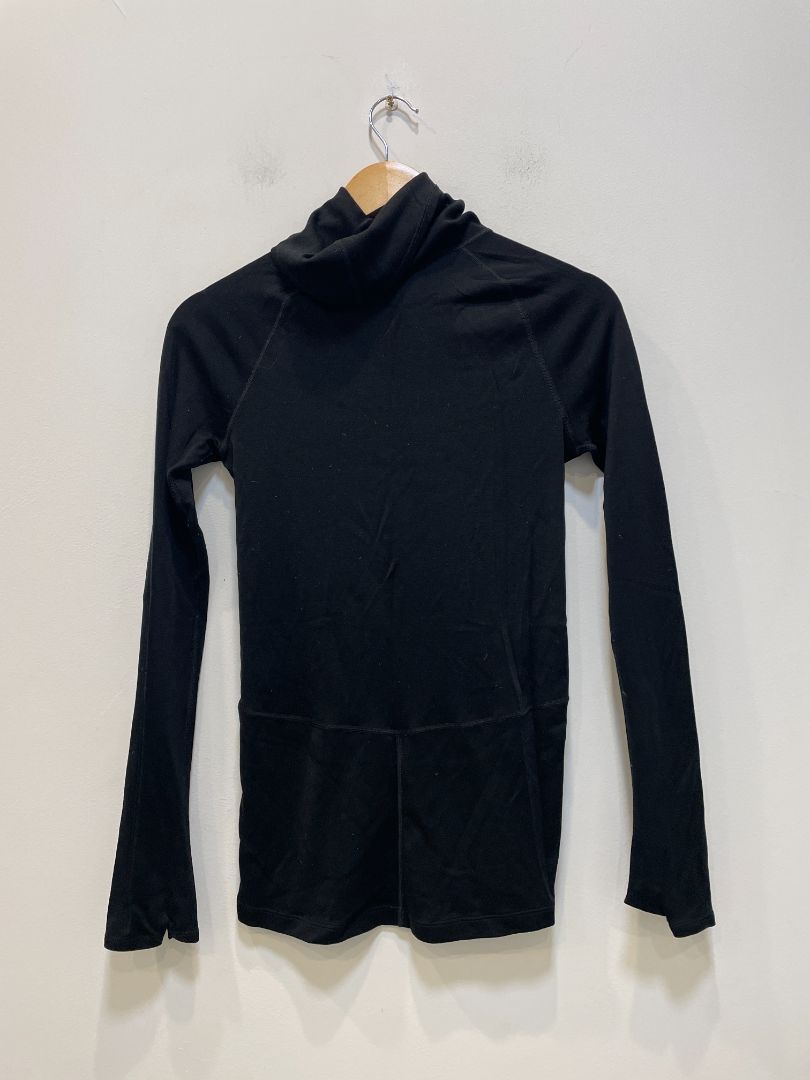 Black Icebreaker Merino Roll Neck, Small