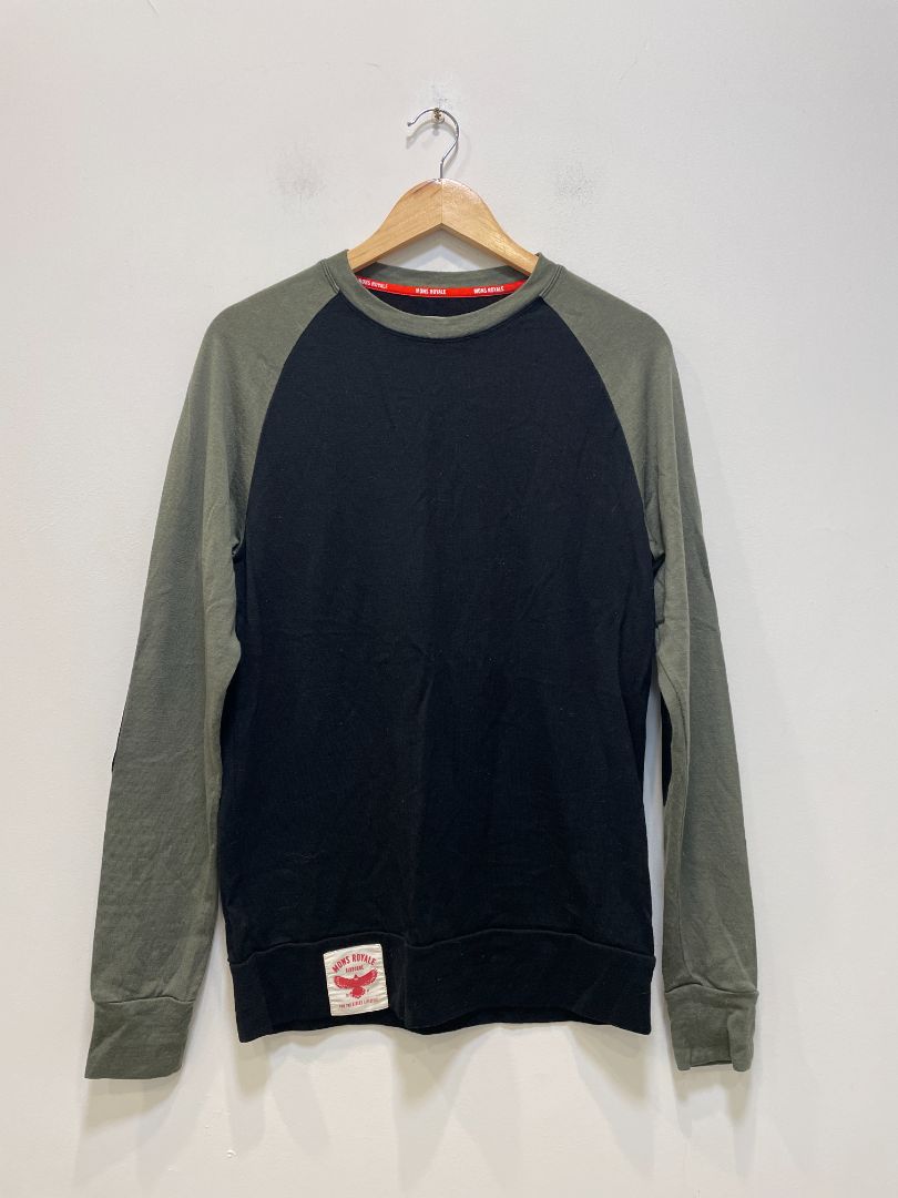 Black Mons Royale Raglan Crew, Small