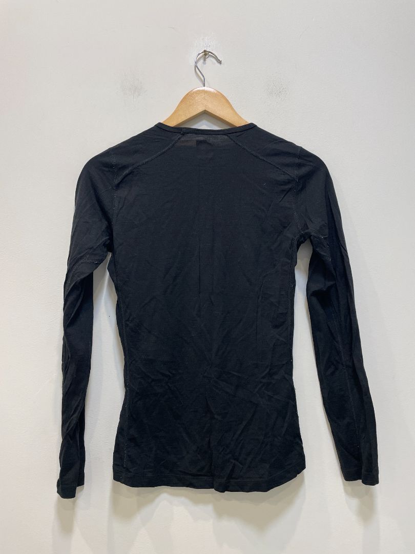 Black Icebreaker Bodyfit 200 Long Sleeve, Small