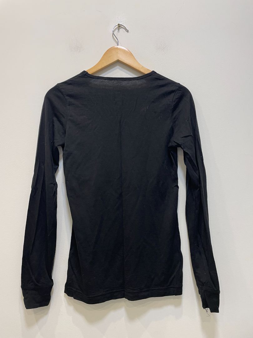 Black Mons Royale Cardrona Merino Long Sleeve, Small