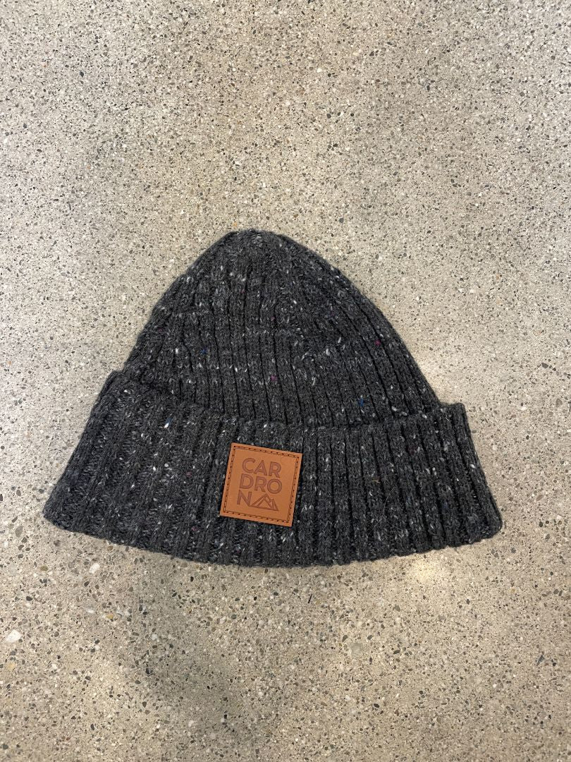 Charcoal Grey Cardrona Knit Beanie, One size