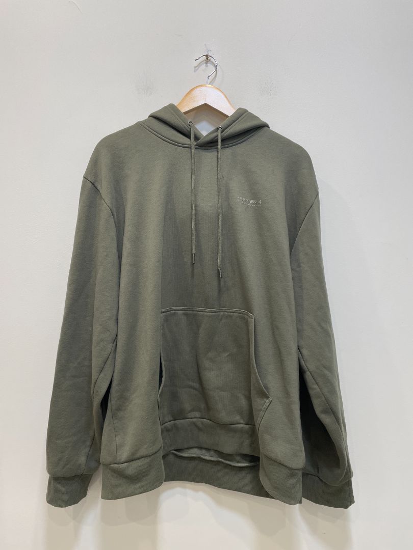 Olive Huffer Pullover hoodie, L