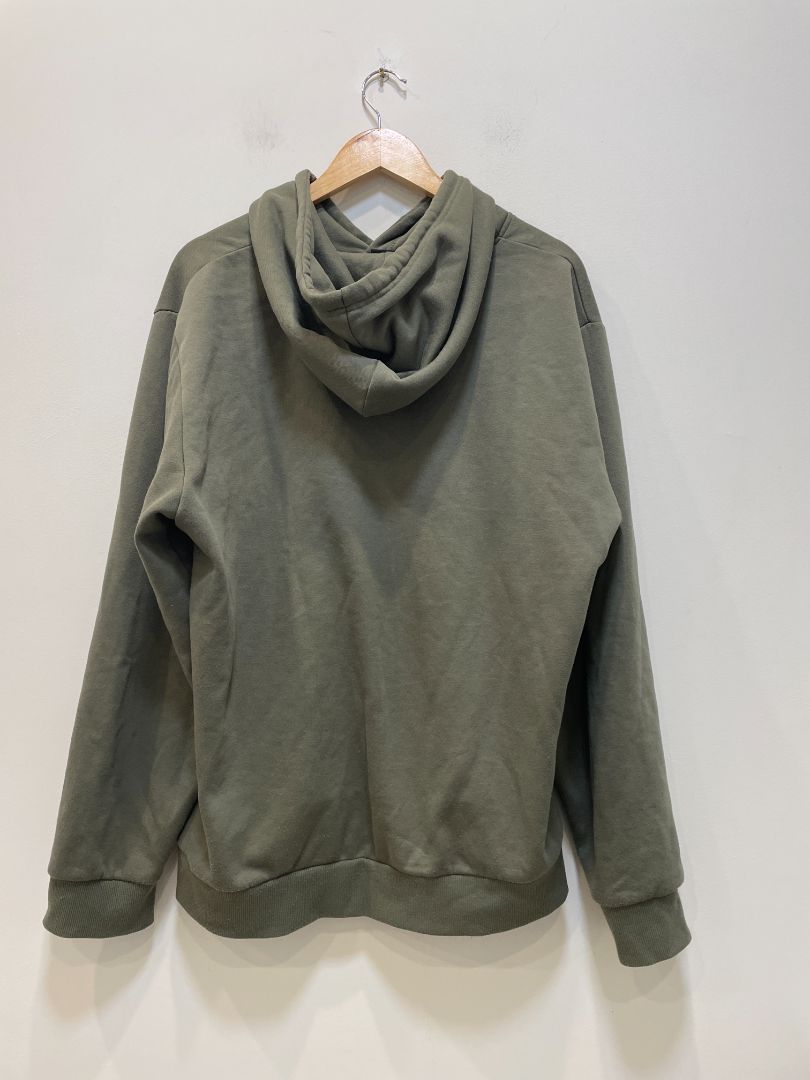 Olive Huffer Pullover hoodie, L