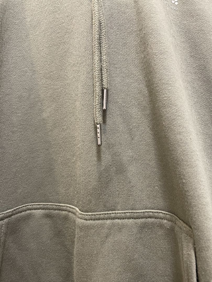 Olive Huffer Pullover hoodie, L