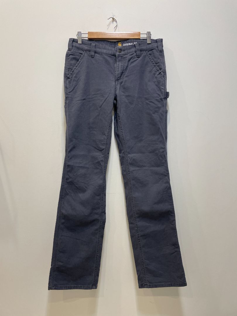 Grey Carhartt Original Fit Pants, 6 Tall