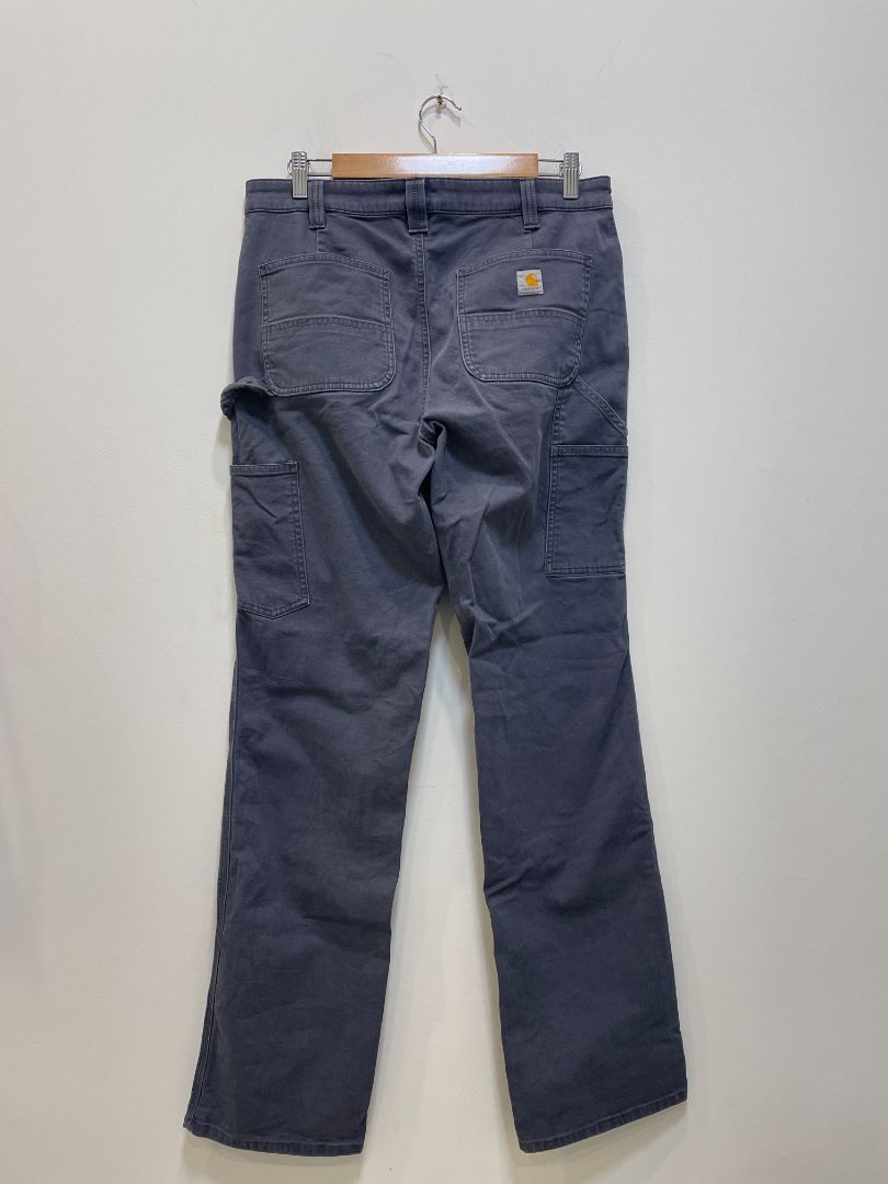 Grey Carhartt Original Fit Pants, 6 Tall