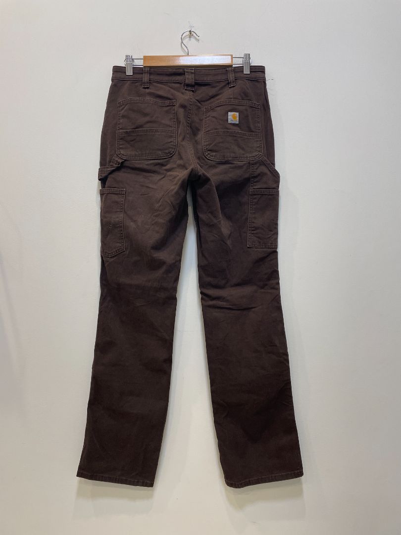 Brown Carhartt Rugged Flex Pants, 4 Tall
