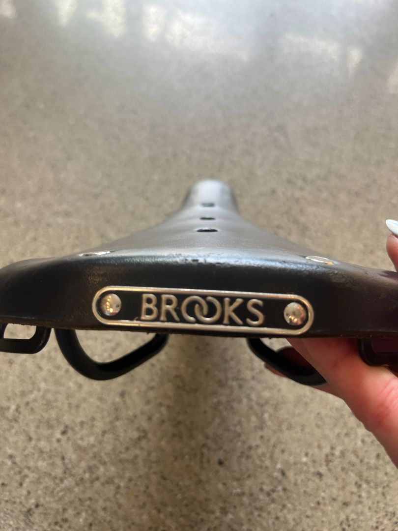 Black Brooks Leather Bike Saddle, B.17S