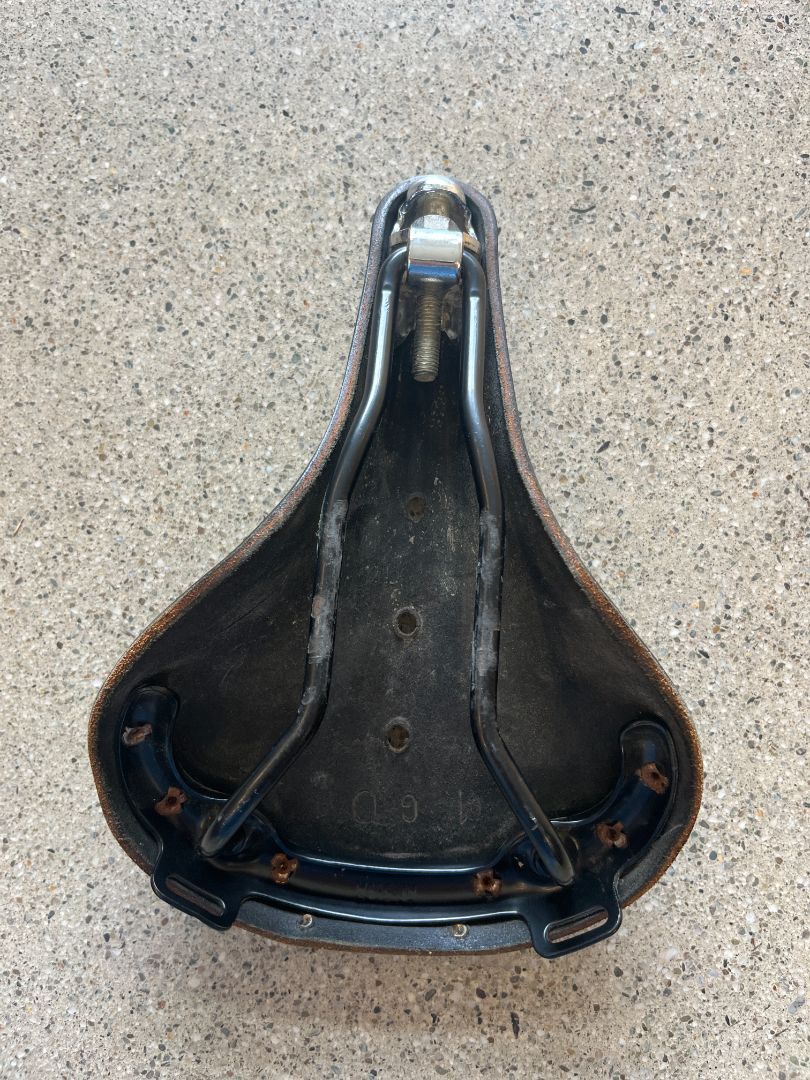 Black Brooks Leather Bike Saddle, B.17S