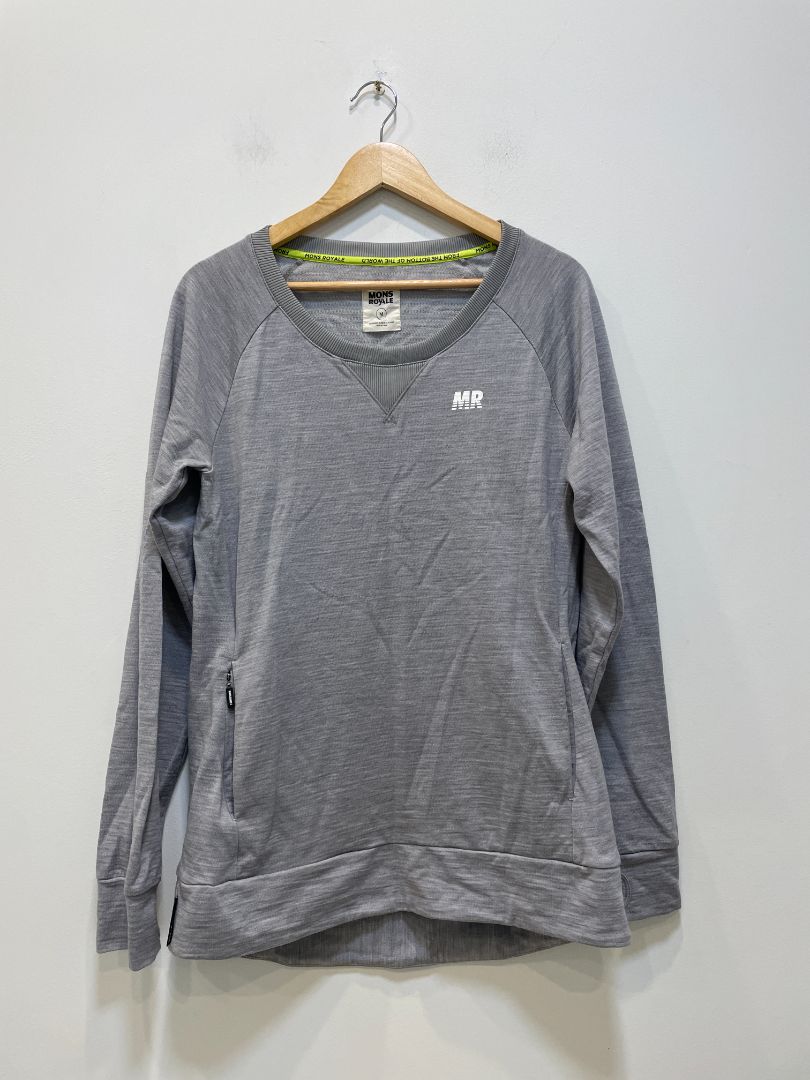 Grey Mons Royale Merino Crew, M