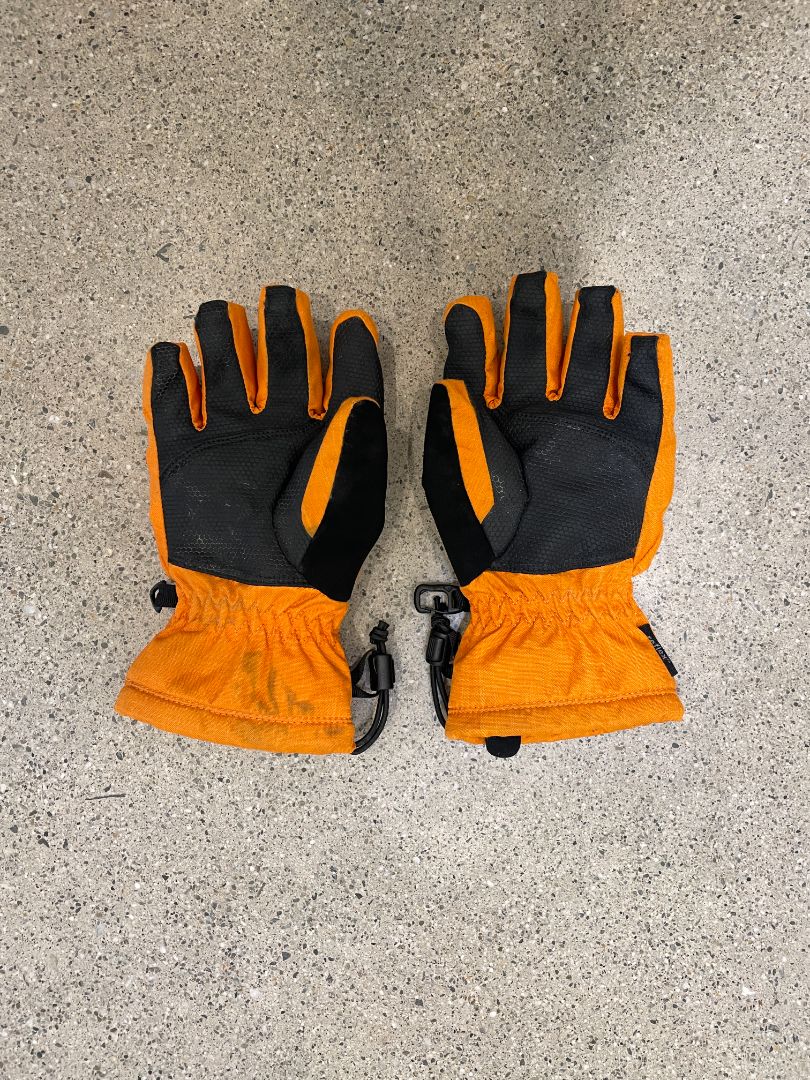Orange Macpac Snow Gloves, M