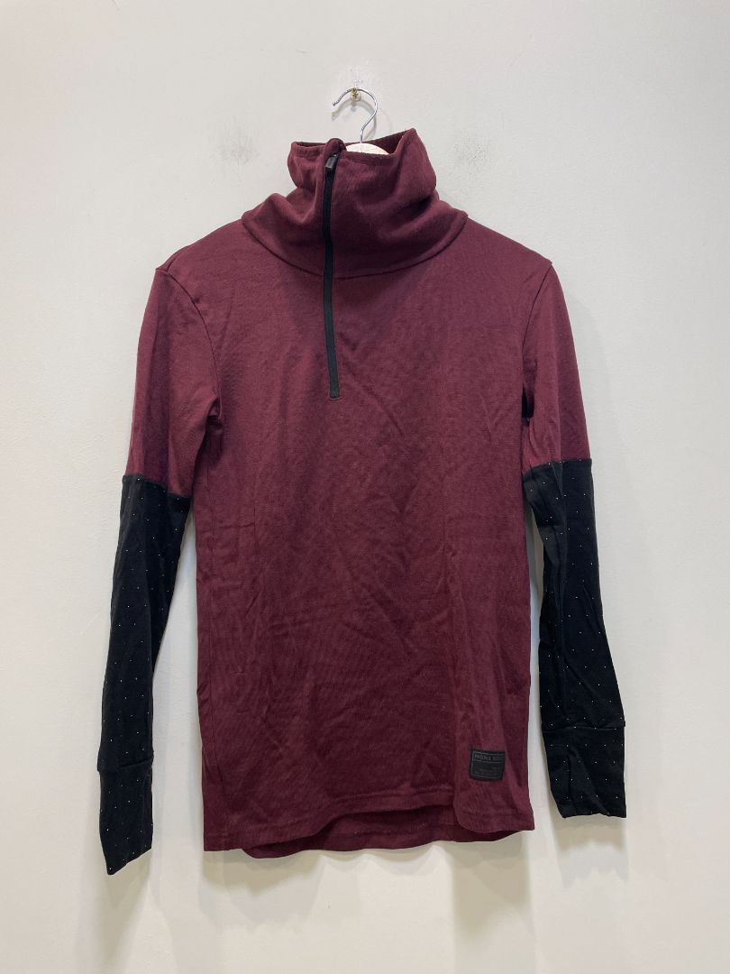 Burgundy Mons Royale Cornice Rollover LS, S