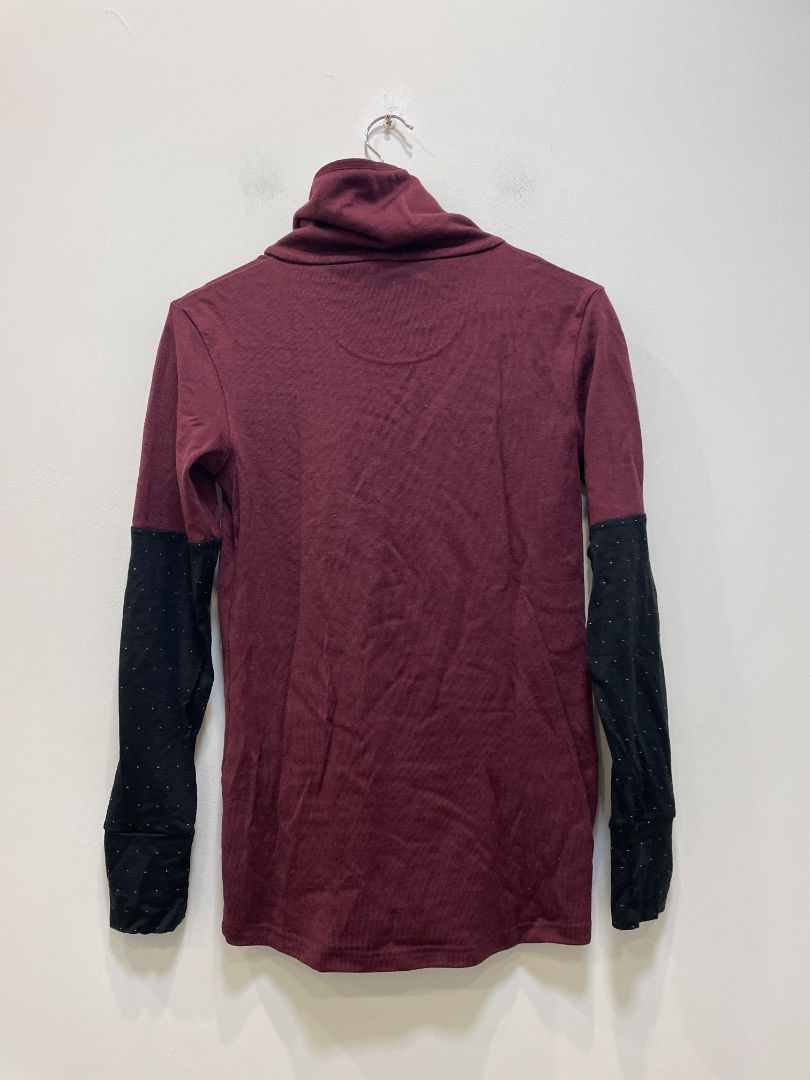 Burgundy Mons Royale Cornice Rollover LS, S