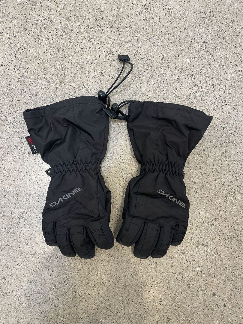 Black Dakine Snow Gloves, S / 4-6 yrs