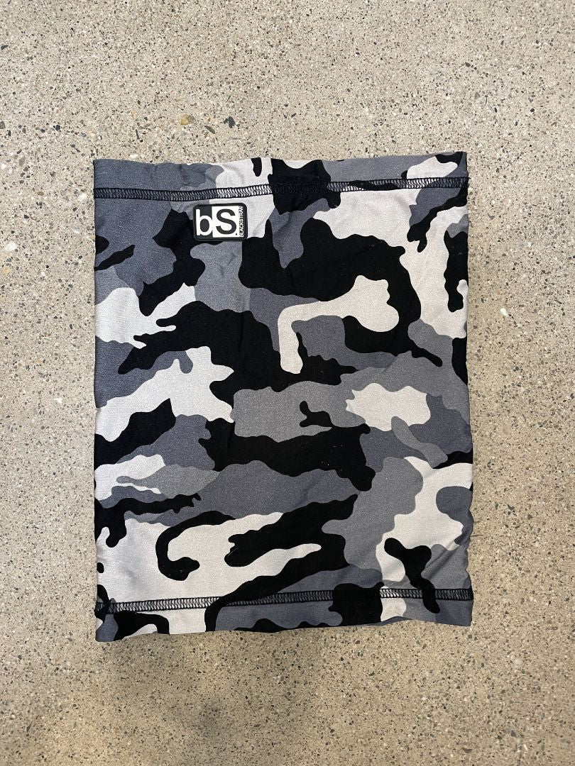 Grey BlackStrap Camo Neck Tube, One Size