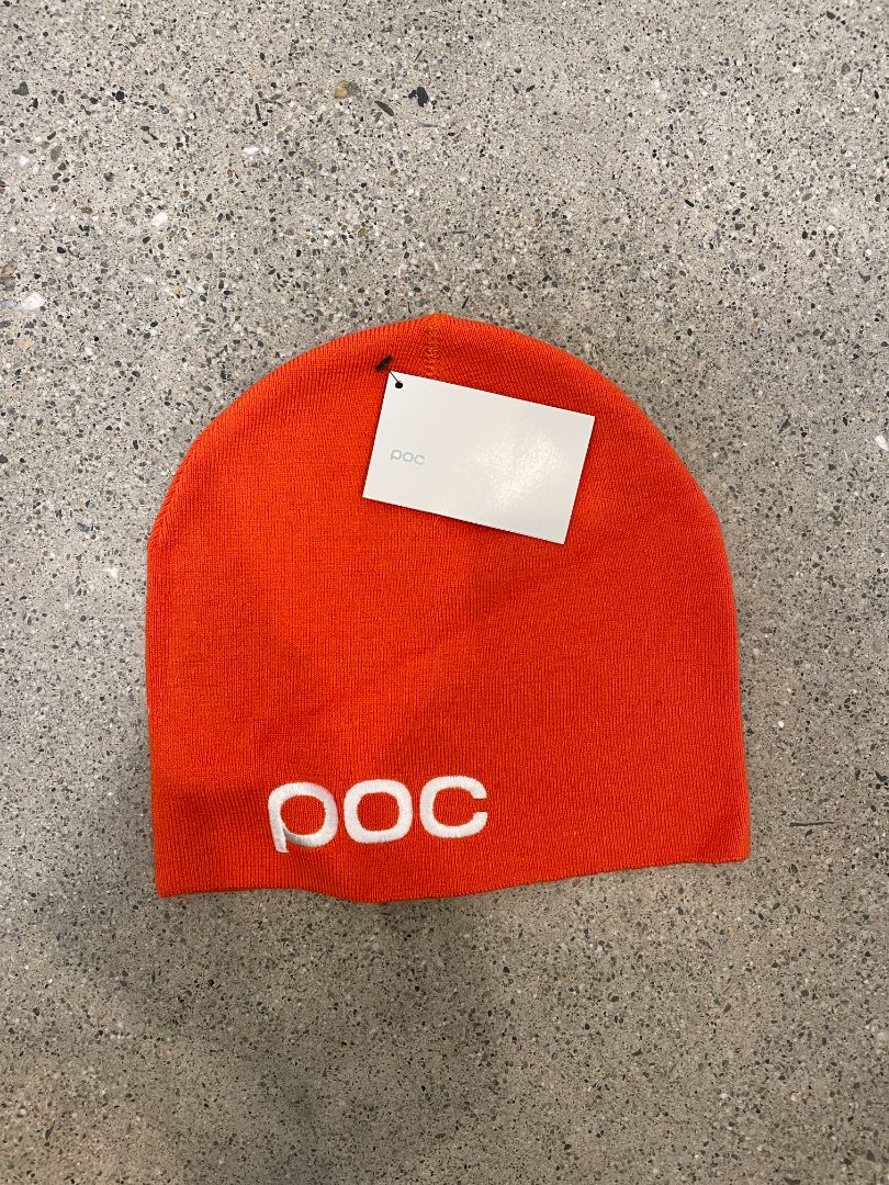 Orange POC Logo Beanie, One Size