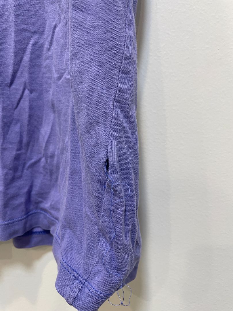 Purple The North Face Logo T-Shirt, XS