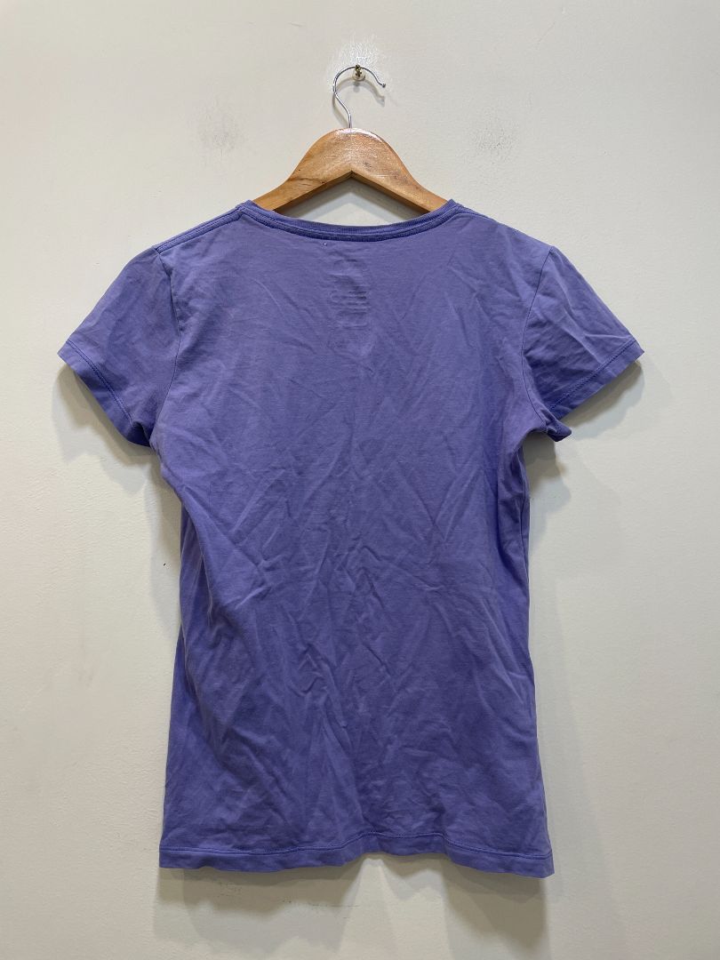 Purple The North Face Logo T-Shirt, XS