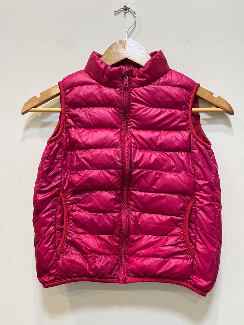 Pink Puffer Vest, 6 yrs
