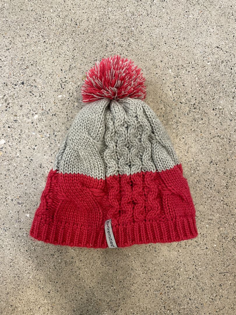 Pink Extremities Pom Beanie, One size