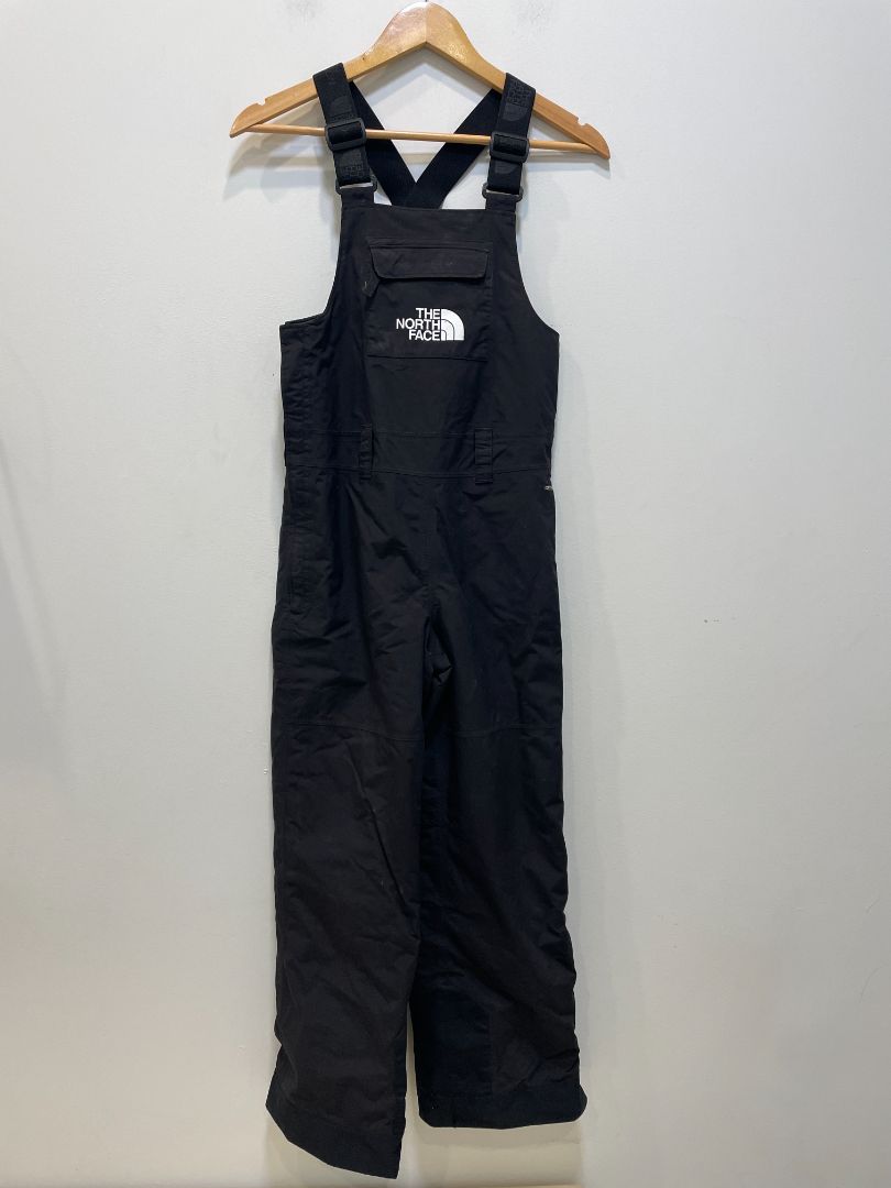 Black The North Face Insulated Bib, Youth M (10-12)