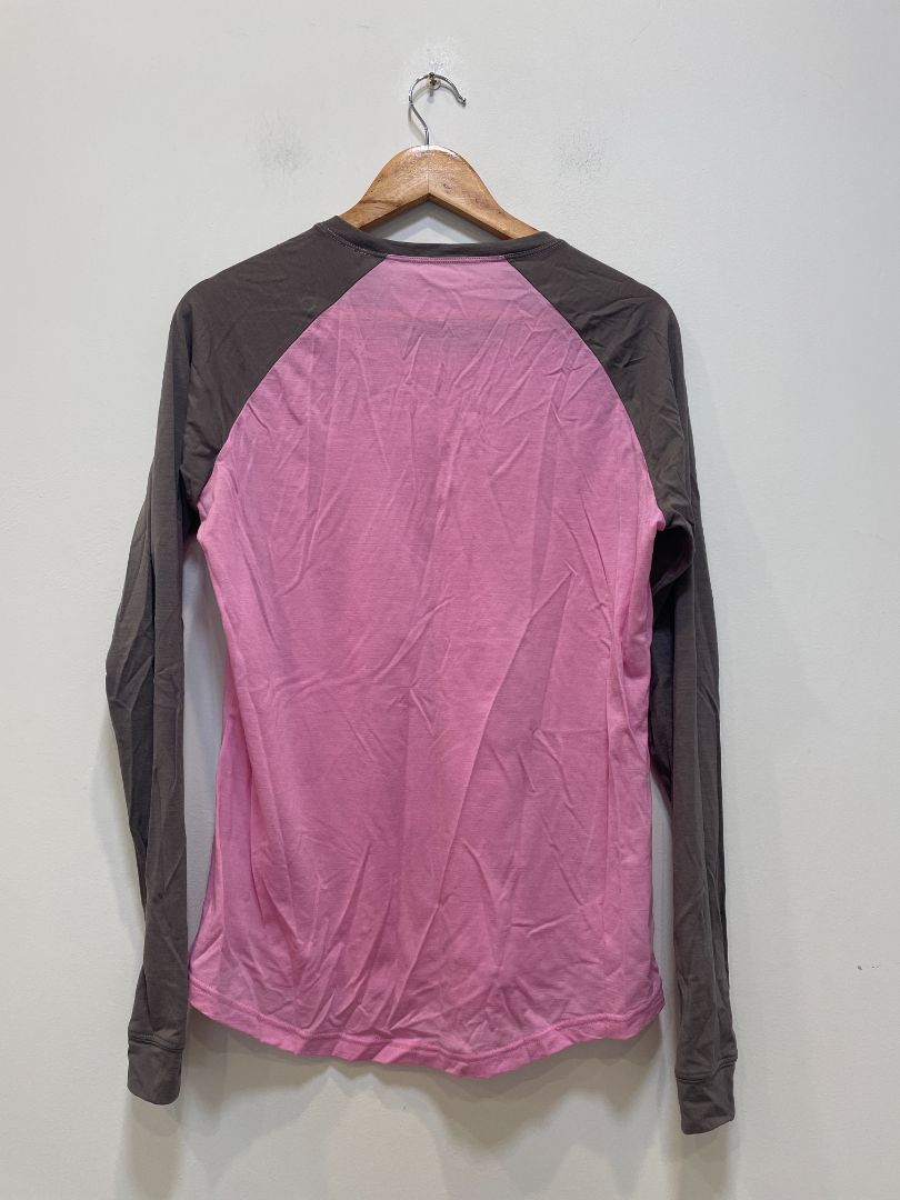 Pink Mons Royale Merino 140 Long Sleeve, XL