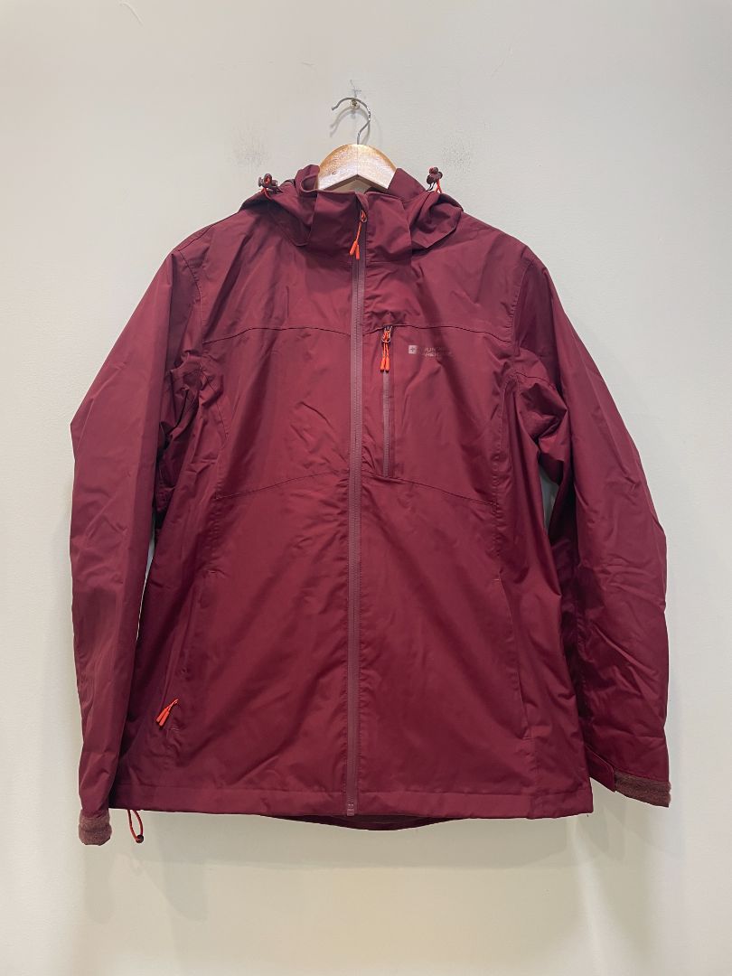 Burgundy Mountain Warehouse Extreme Waterproof Jacket, UK 16 / EU 44