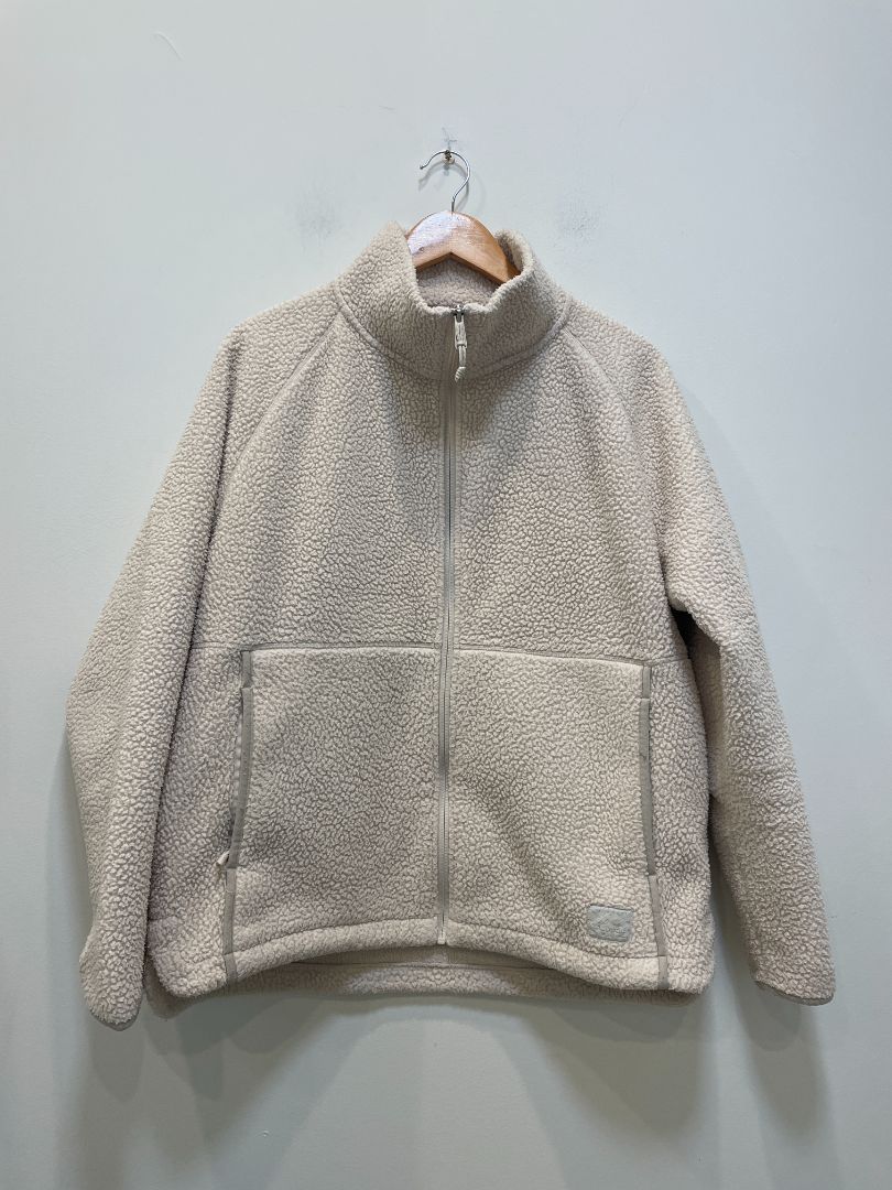 Cream Macpac Sherpa Fleece Jacket, 14