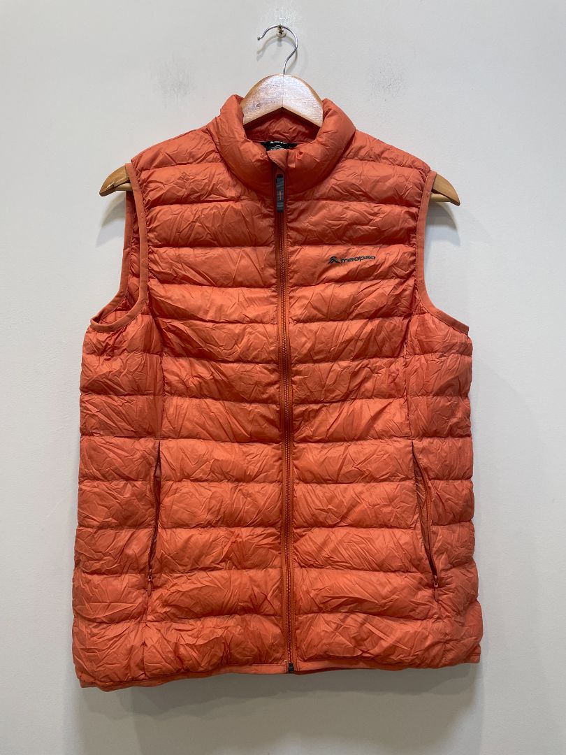 Orange Macpac Uber Light Down Vest, 14