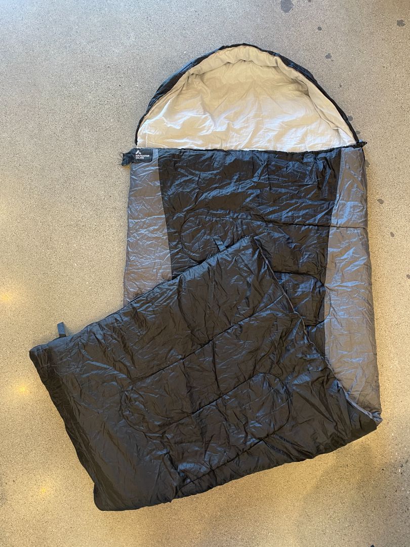 Black Navigator South Extra Large Hooded Sleeping Bag, 230 x 95 cm