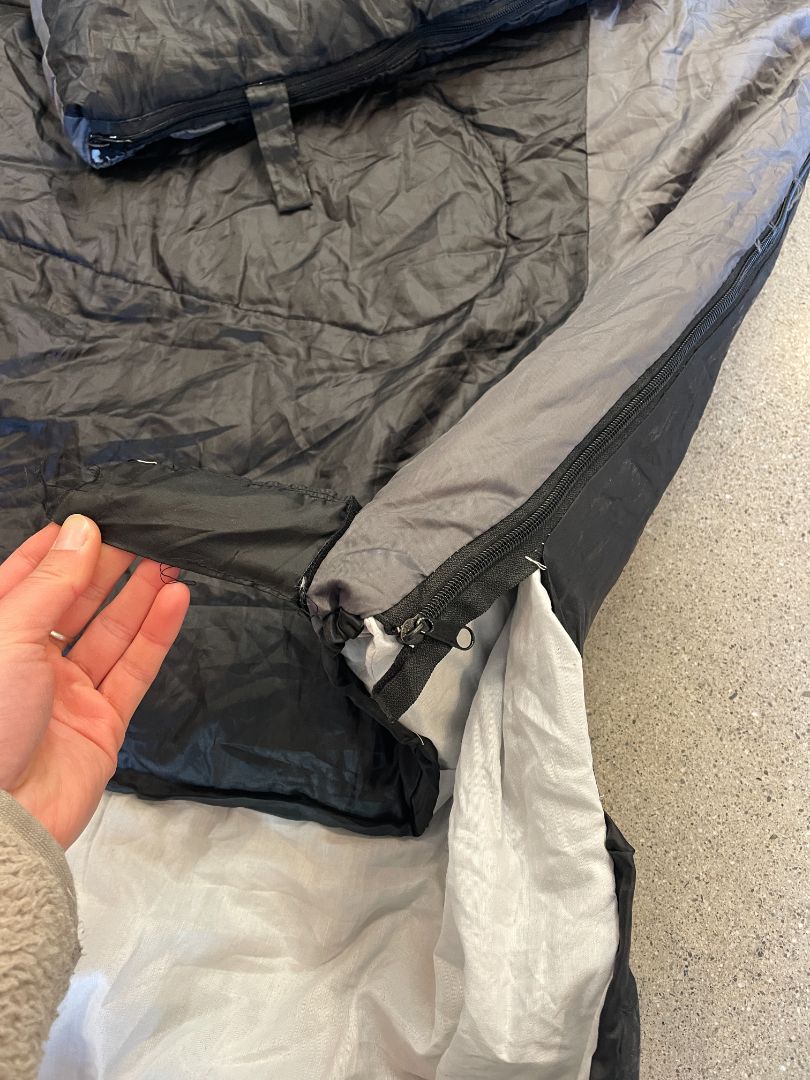 Black Navigator South Extra Large Hooded Sleeping Bag, 230 x 95 cm