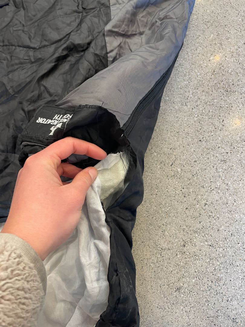 Black Navigator South Extra Large Hooded Sleeping Bag, 230 x 95 cm