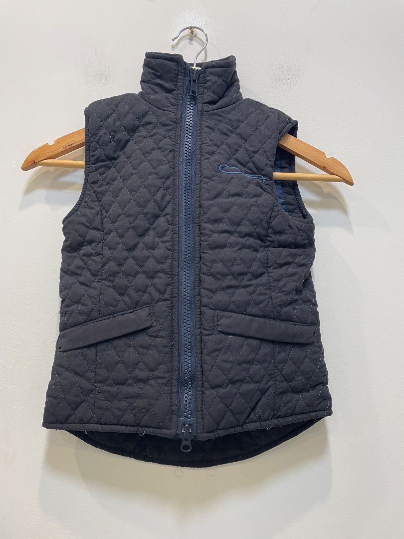 Black Cooper Allan Quilted riding vest, Kids M
