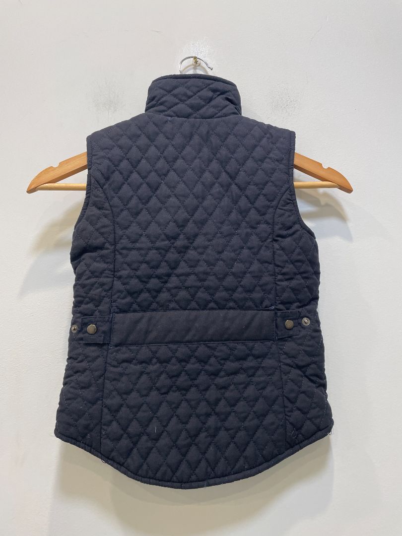 Black Cooper Allan Quilted riding vest, Kids M