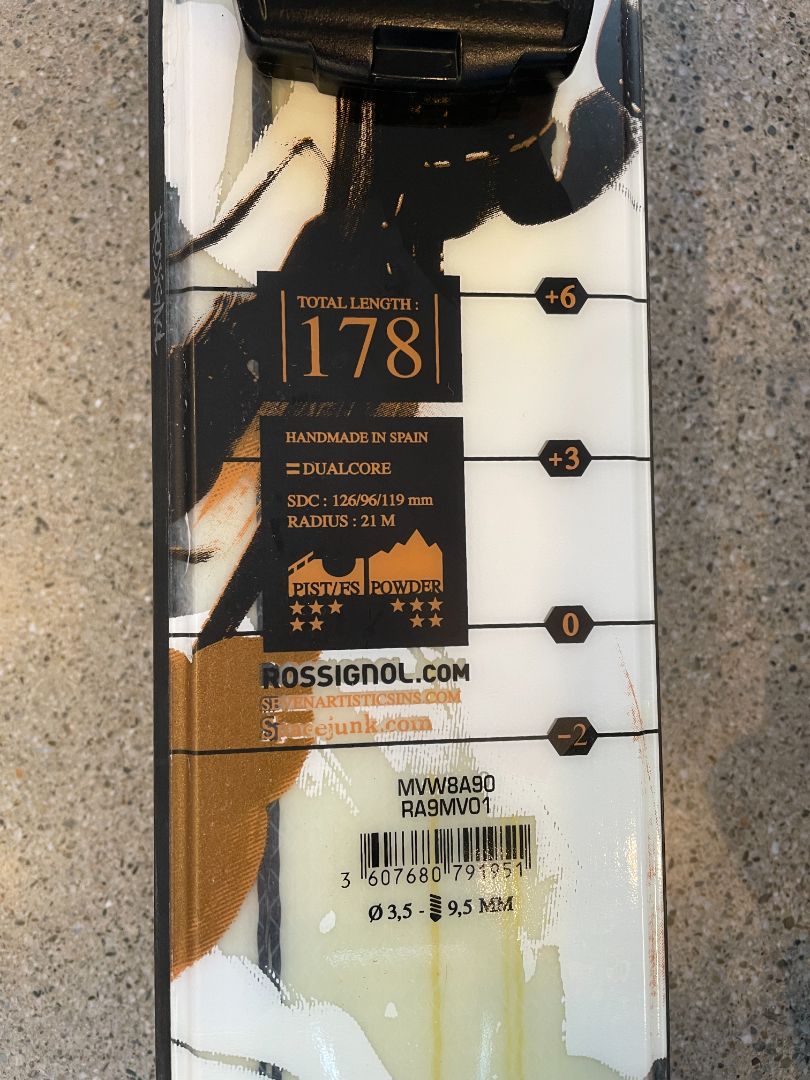 White Rossignol S5 Jib, 178 cm