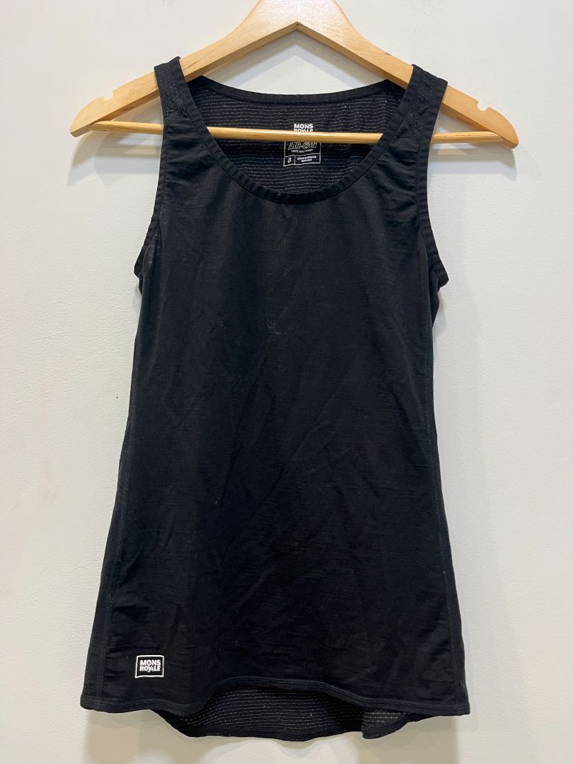 Black Mons Royale Merino singlet, Small
