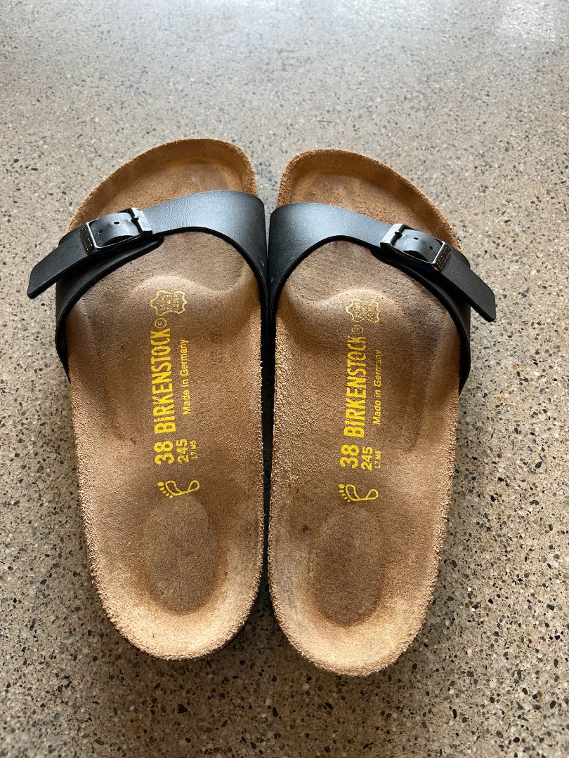 Black Birkenstock Cork sandals, EU 38