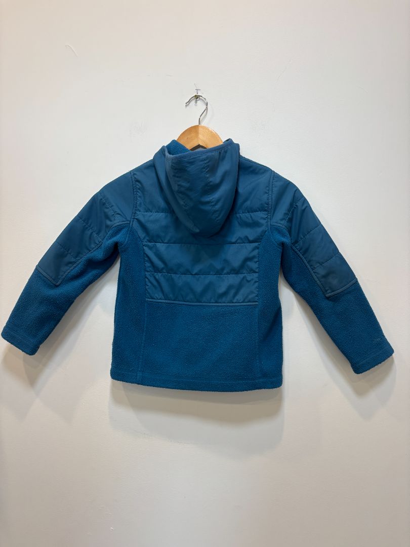 Royal Blue / Navy Kathmandu Kids Hybrid Fleece, Child 6