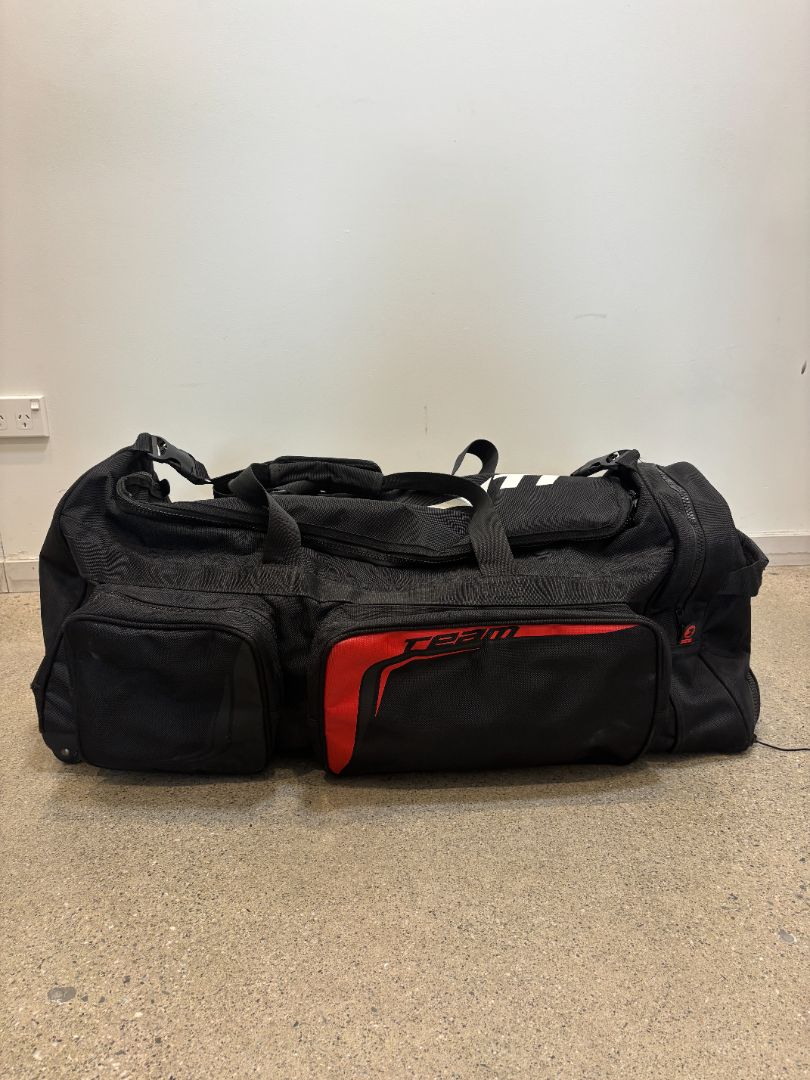 Black/Red/White Avanti Bike Bag, L